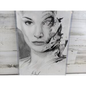 Species II Drawing Artwork Eve Natasha Henstridge Drawing By M. Chug 05/04/2013‎